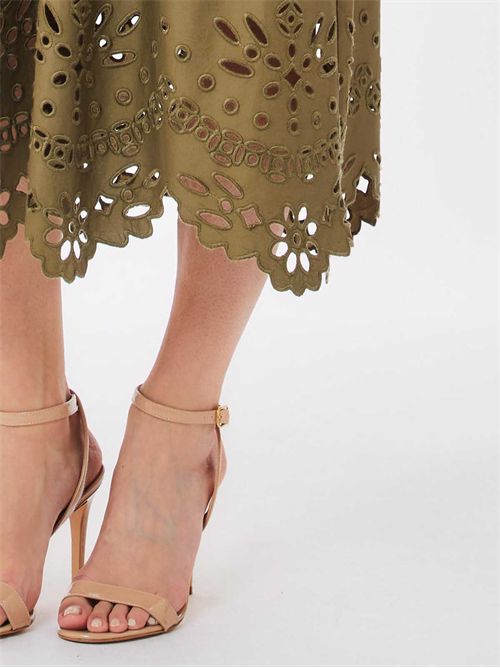 Abito in cotone con ricami LIU JO | WA5166T4853/X0680